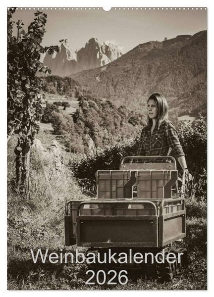 Produktbild: Weinbaukalender 2026 (Wandkalender 2026 DIN A2 hoch), CALVENDO Monatskalender
