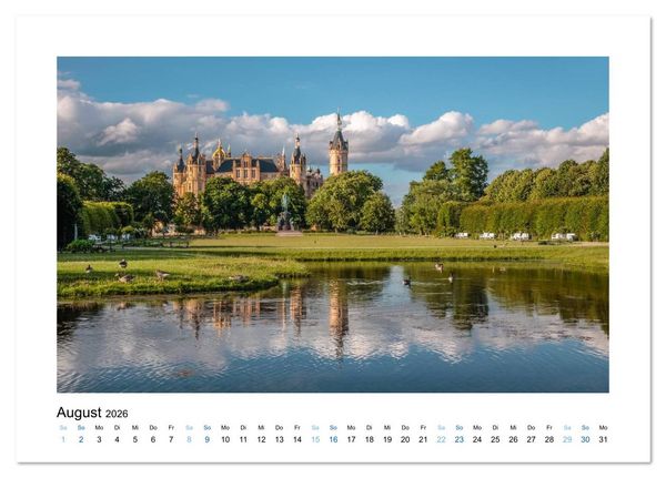 Produktbild: Wundersch&ouml;nes Mecklenburg-Vorpommern (Tischkalender 2026 DIN A5 quer), CALVENDO Monatskalender