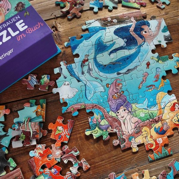 Produktbild: Meerjungfrauen. Puzzle im Buch. 100 Teile