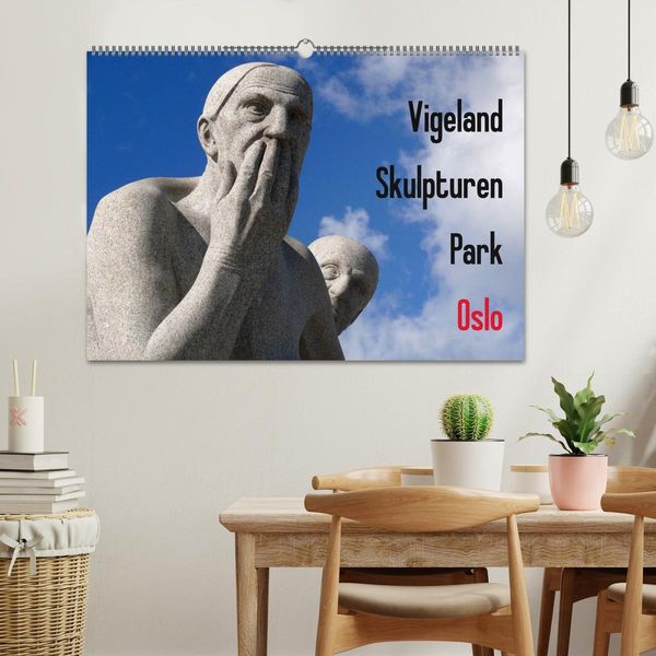Produktbild: Vigeland Skulpturen Park Oslo (Wandkalender 2026 DIN A2 quer), CALVENDO Monatskalender