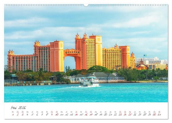 Produktbild: Nassau - Stadt mit karibischem Flair (hochwertiger Premium Wandkalender 2026 DIN A2 quer), Kunstdruck in Hochglanz