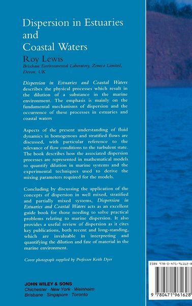Produktbild: Dispersion in Estuaries and Coastal Waters