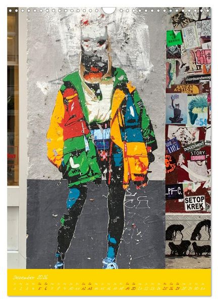Produktbild: LOVE HAMBURG - STREET ART (Wandkalender 2026 DIN A3 hoch), CALVENDO Monatskalender