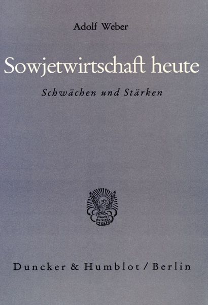 Produktbild: Sowjetwirtschaft heute.