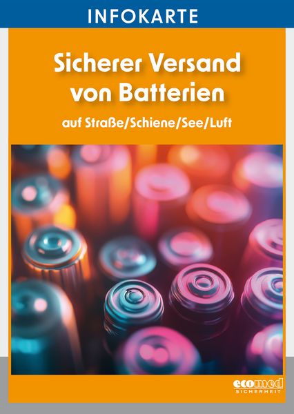 Produktbild: Infokarte Sicherer Versand von Batterien