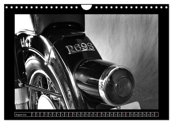 Produktbild: BMW R69S in schwarzweiss (Wandkalender 2025 DIN A4 quer), CALVENDO Monatskalender