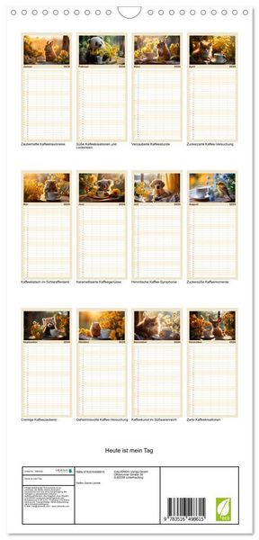 Produktbild: Familienplaner 2026 - Heute ist mein Tag mit 5 Spalten (Wandkalender, 21 x 45 cm) CALVENDO