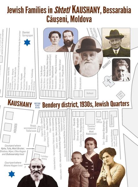 Produktbild: Jewish Families in Shtetl Kaushany, Bessarabia