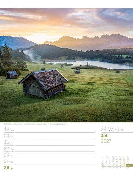 Produktbild: Malerisches Deutschland Wochenplaner Kalender 2027