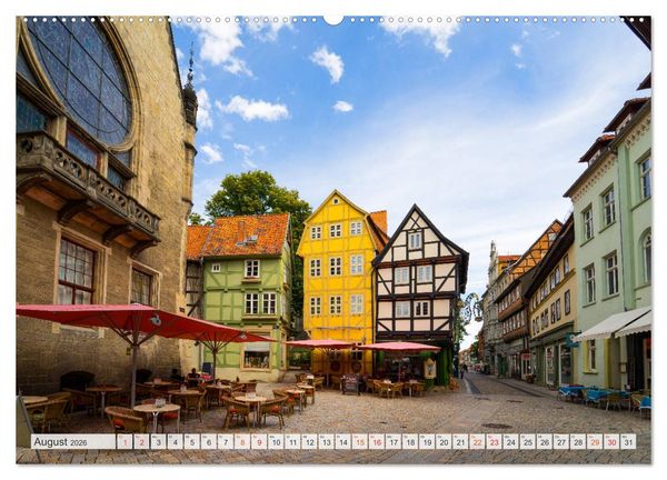 Produktbild: Quedlinburg Impressionen (Wandkalender 2026 DIN A2 quer), CALVENDO Monatskalender