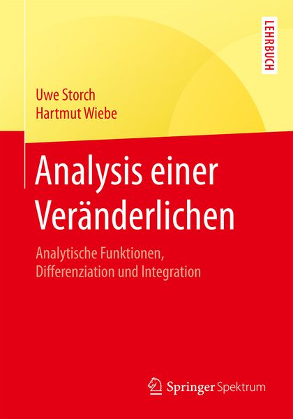 Produktbild: Analysis einer Ver&auml;nderlichen