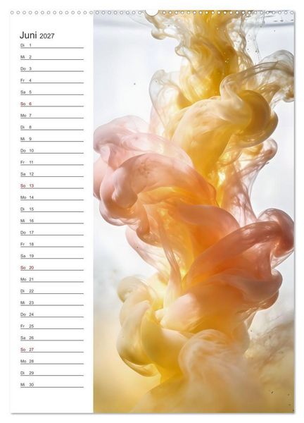 Produktbild: Quiet Fluids - Fluid Art Farben zwischen Wasser und Licht (Wandkalender 2027 DIN A2 hoch), CALVENDO Monatskalender