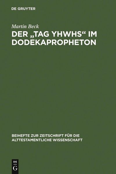 Produktbild: Der "Tag YHWHs" im Dodekapropheton