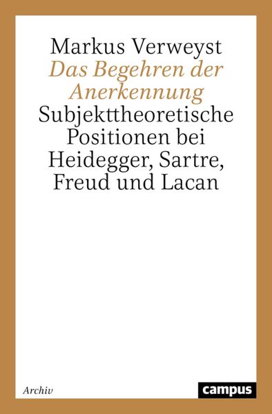 Produktbild: Das Begehren der Anerkennung