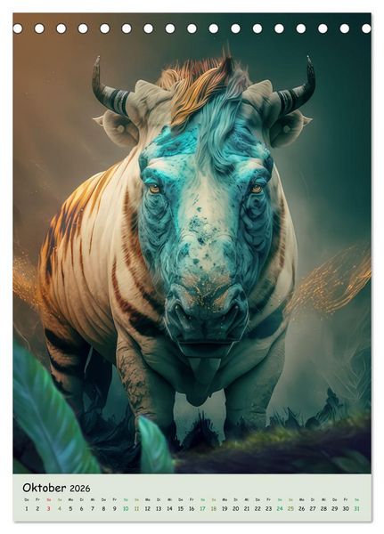 Produktbild: Seltsame Tierwelt (Tischkalender 2026 DIN A5 hoch), CALVENDO Monatskalender