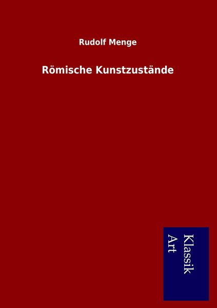 Produktbild: R&ouml;mische Kunstzust&auml;nde