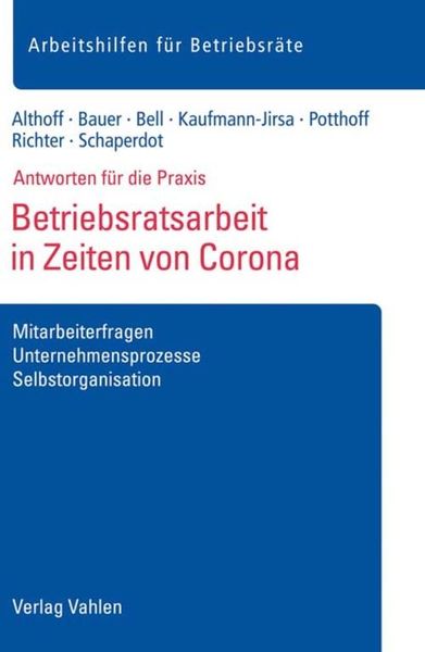 Produktbild: Betriebsratsarbeit in Zeiten von Corona