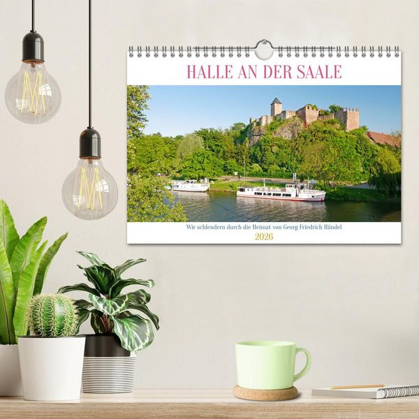 Produktbild: Halle an der Saale. Wir schlendern durch die Heimat von Georg Friedrich H&auml;ndel (Wandkalender 2026 DIN A4 quer), CALVENDO Monatskalender