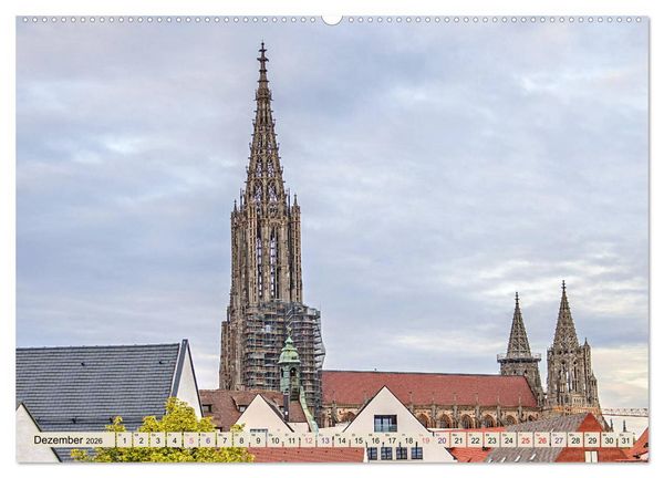 Produktbild: Ulm - einfach sehenswert (Wandkalender 2026 DIN A2 quer), CALVENDO Monatskalender