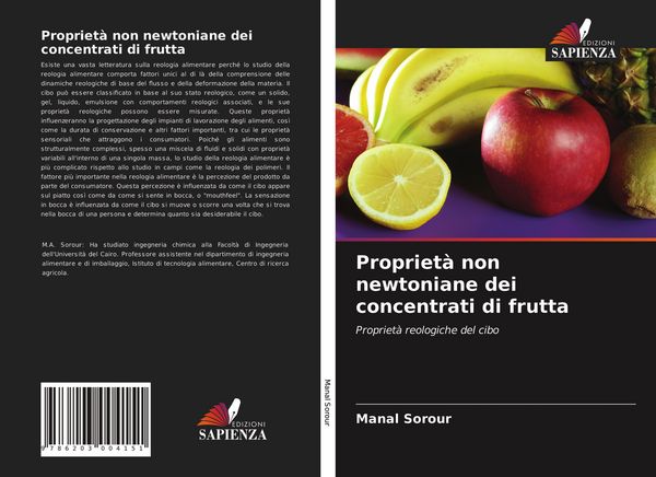 Produktbild: Propriet&agrave; non newtoniane dei concentrati di frutta