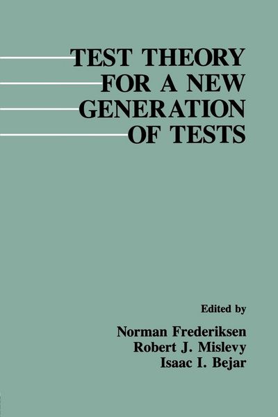 Produktbild: Test Theory for A New Generation of Tests