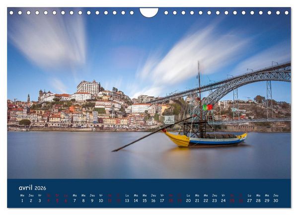 Produktbild: Porto - ville color&eacute;e sur le Douro (Calendrier mural 2026 DIN A4 vertical), CALVENDO calendrier mensuel