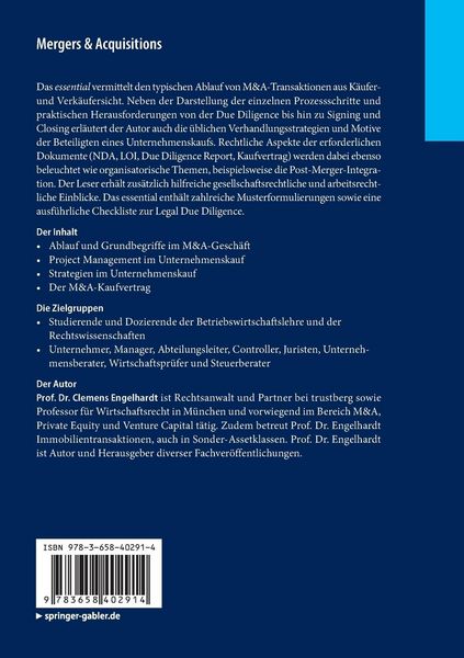 Produktbild: Mergers & Acquisitions