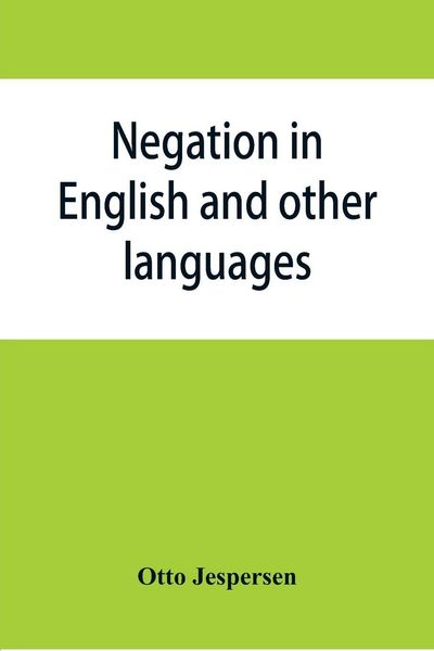 Produktbild: Negation in English and other languages
