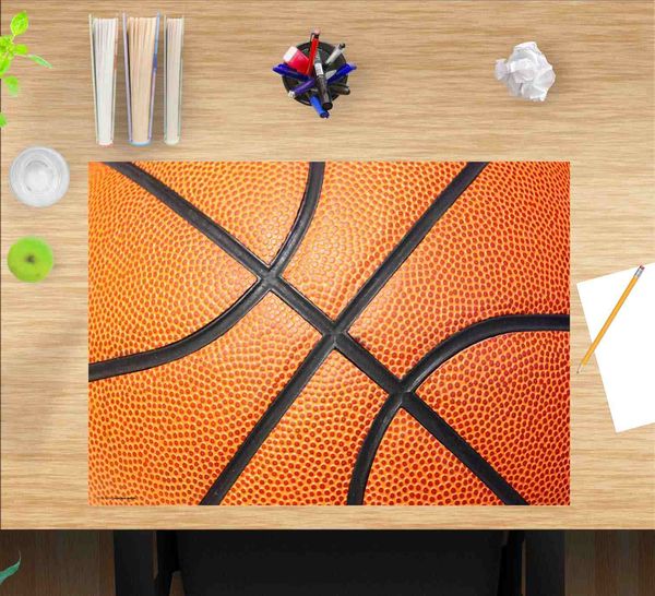 Produktbild: Cover-your-desk Schreibtischunterlage f&uuml;r Kinder und Erwachsene Basketball, aus hochwertigem Vinyl , 60 x 40 cm