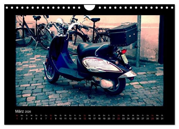 Produktbild: Motorroller (Wandkalender 2026 DIN A4 quer), CALVENDO Monatskalender