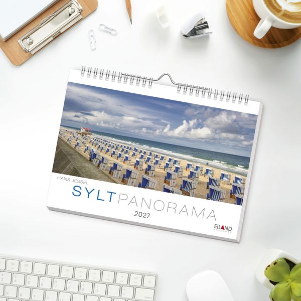 Produktbild: Sylt Panorama-Postkartenkalender 2027 - Hans Jessel