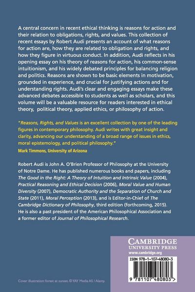 Produktbild: Reasons, Rights, and Values