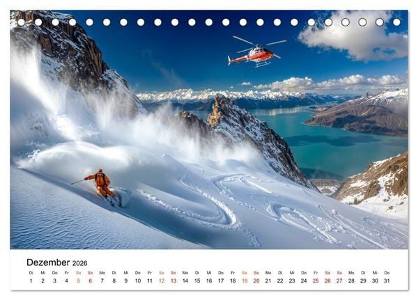 Produktbild: Neuseeland - Land der tausend Horizonte (Tischkalender 2026 DIN A5 quer), CALVENDO Monatskalender
