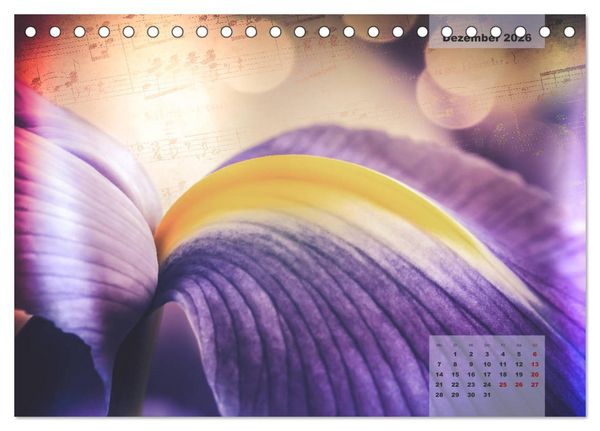 Produktbild: Bl&uuml;ten im Retro-Style (Tischkalender 2026 DIN A5 quer), CALVENDO Monatskalender