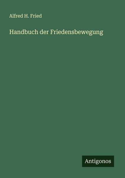 Produktbild: Handbuch der Friedensbewegung