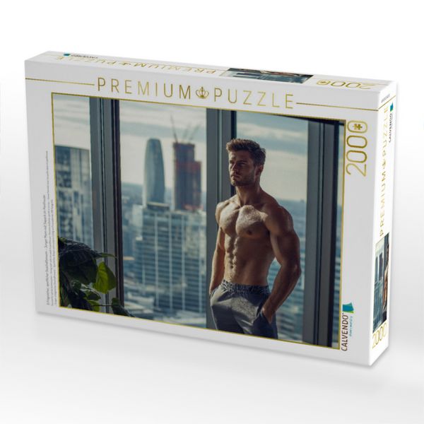 Produktbild: CALVENDO Puzzle Erfolgreicher, sportlicher Gesch&auml;ftsmann - Junger Mann mit Sixpack im Penthouse | 2000 Teile Lege-Gr&ouml;&szlig;e 90x67cm Foto-Puzzle f&uuml;r gl&uuml;ckliche Stunden