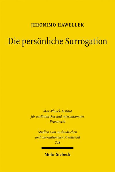 Produktbild: Die pers&ouml;nliche Surrogation