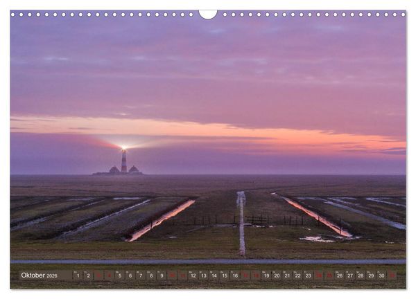 Produktbild: Einmaliges Westerhever (Wandkalender 2026 DIN A3 quer), CALVENDO Monatskalender