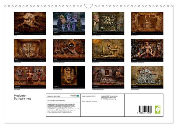 Produktbild: Moderner Surrealismus (Wandkalender 2026 DIN A3 quer), CALVENDO Monatskalender
