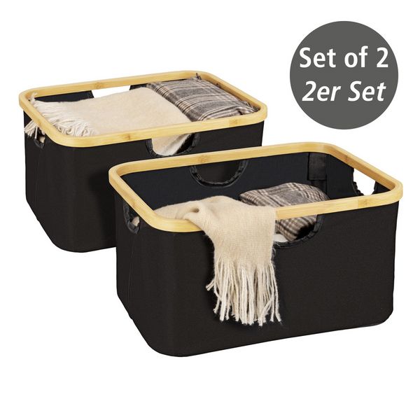 Produktbild: Korb Mod. Ecori, 2er Set, Textilien aus 100 % recyceltem Polyester