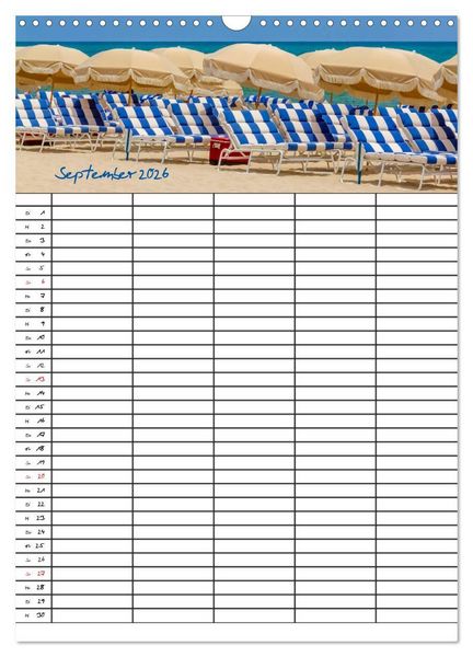 Produktbild: Idyllisches Florida / Familienplaner (Wandkalender 2026 DIN A3 hoch), CALVENDO Monatskalender