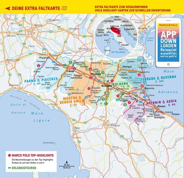 Produktbild: MARCO POLO Reisef&uuml;hrer Emilia-Romagna, Bologna, Parma, Ravenna