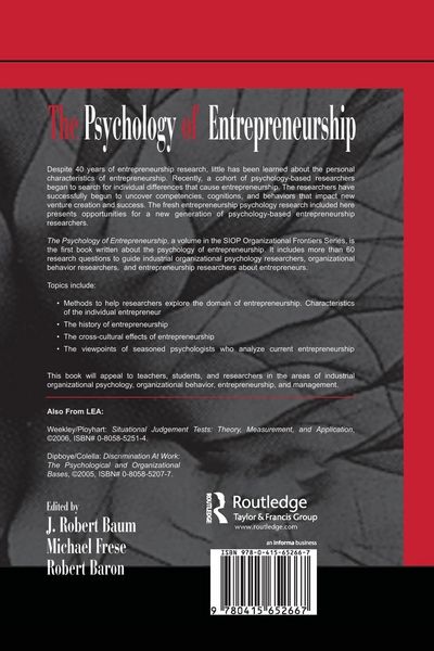 Produktbild: The Psychology of Entrepreneurship