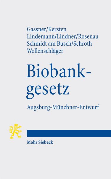 Produktbild: Biobankgesetz