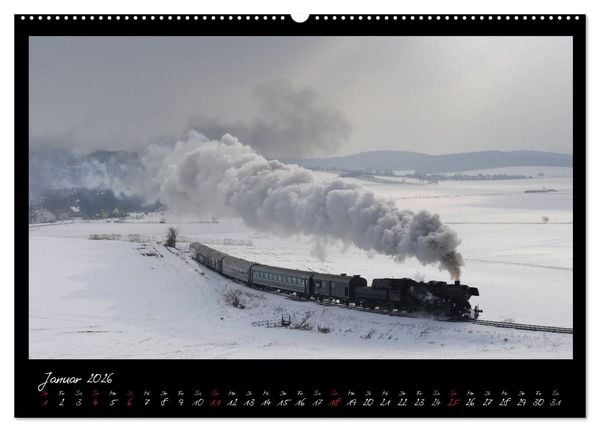 Produktbild: Faszination Dampflokomotive (hochwertiger Premium Wandkalender 2026 DIN A2 quer), Kunstdruck in Hochglanz