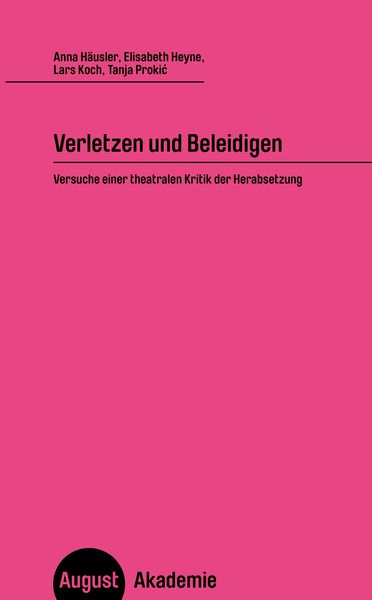 Produktbild: Verletzen und Beleidigen
