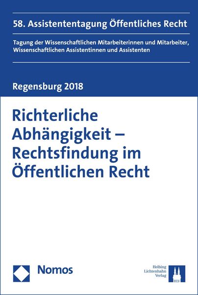 Produktbild: Richterliche Abh&auml;ngigkeit - Rechtsfindung im &Ouml;ffentlichen Recht