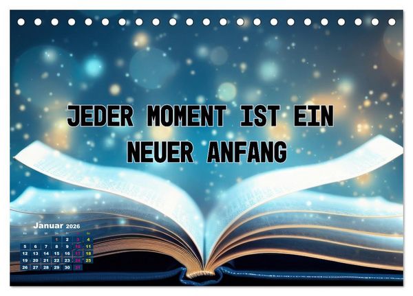 Produktbild: Work - Life - Balance - unterwegs mit coolen Spr&uuml;chen (Tischkalender 2026 DIN A5 quer), CALVENDO Monatskalender