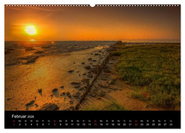 Produktbild: Sylt Morsumer Kliffabende Fotografien von Tobias Thiele (Wandkalender 2026 DIN A2 quer), CALVENDO Monatskalender
