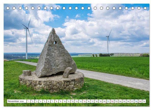 Produktbild: Steine an der Grenze - Wanderbare Kunst (Tischkalender 2026 DIN A5 quer), CALVENDO Monatskalender